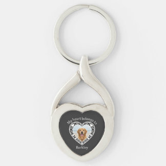 Porte-clés personnalisé avec photo de l'animal de 