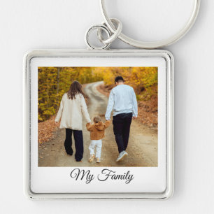 Porte-clés personnalisé avec photo de ma famille e