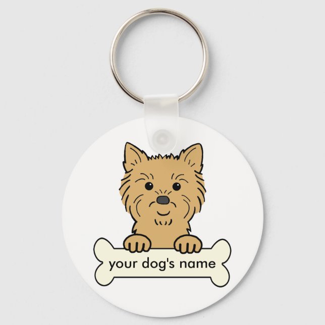 Porte-clés Personnalisé Cairn Terrier (Recto)