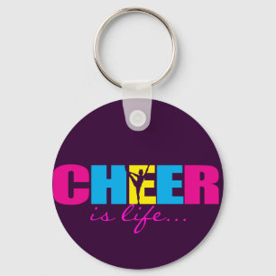 Porte-clés Personnalisé Cheer Cheerleader violet