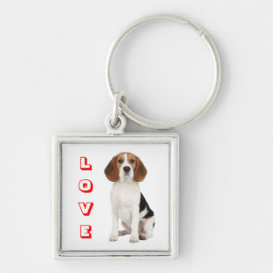 Porte-clés personnalisé Chien Beagle Puppy d'amour