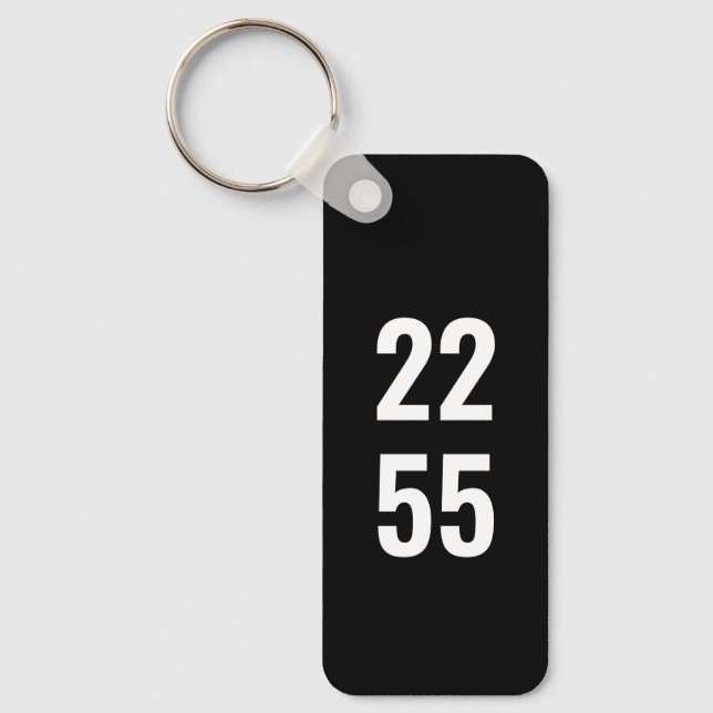 Porte-clés personnalisé de plaque d'immatriculatio (Recto)