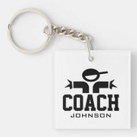 Porte-clés personnalisé d'entraîneur d'équipe spor