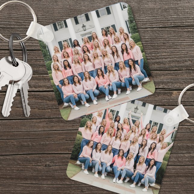 Porte-clés Personnalisé Double Face Deux Photos (Custom Double Sided Two Photo keychain)
