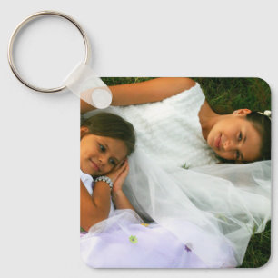 Porte-clés personnalisé en aluminium double face a