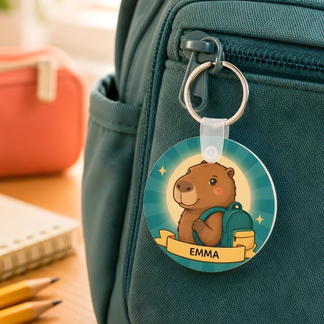 Porte-clés personnalisé en forme de capybara pour  (Créateur téléchargé)