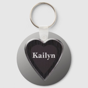 Porte-clés personnalisé en forme de cœur Kailyn pa