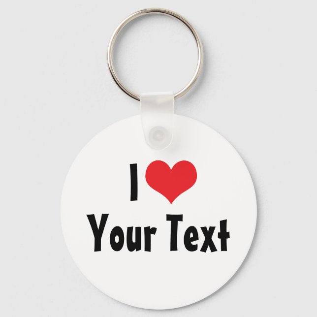 Porte-clés personnalisé I Love (Recto)