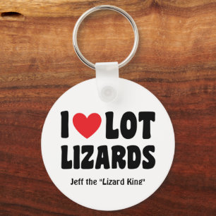 Porte-clés Personnalisé, J'Aime Lot Lizards Drôle