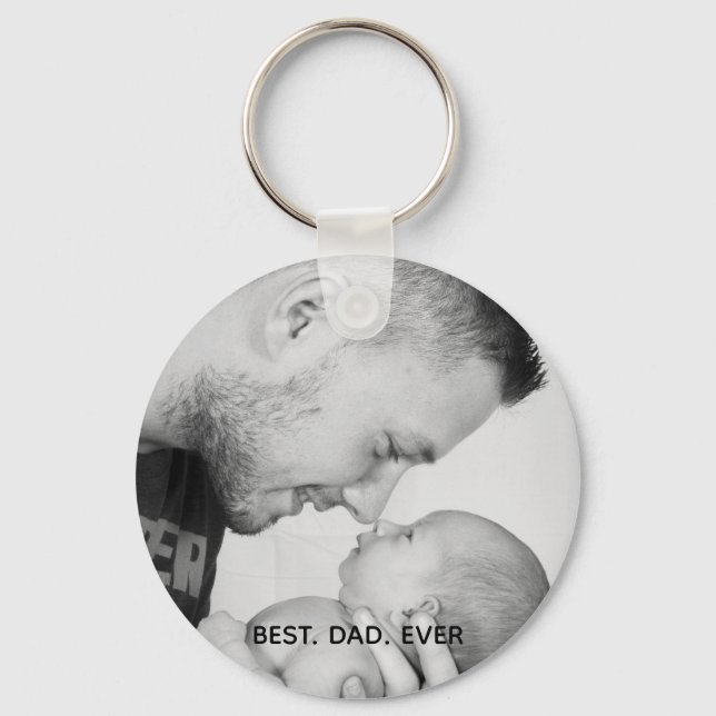 Porte-clés Personnalisé Meilleur Père Jamais (Recto)