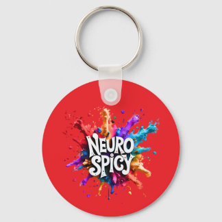 Porte-clés Personnalisé NEUROSPICY neurodiversité