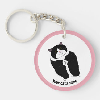 Porte-clés personnalisé pour amateur de chat en sm