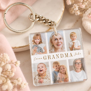 Porte-clés personnalisé pour grand-mère Photos p