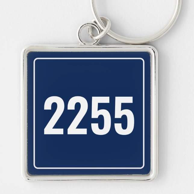 Porte-clés personnalisé pour plaque d'immatriculat (Devant)