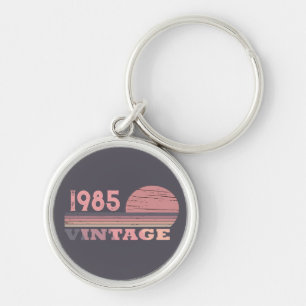 Porte-clés Personnalisé quarante fête vintage de 40e annivers