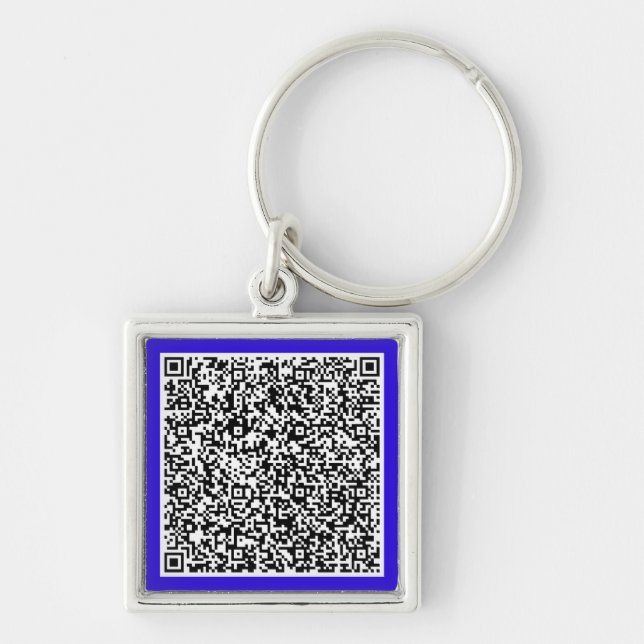 Porte-clés Personnalisé Votre Porte - clé de code QR Couleur  (Devant)