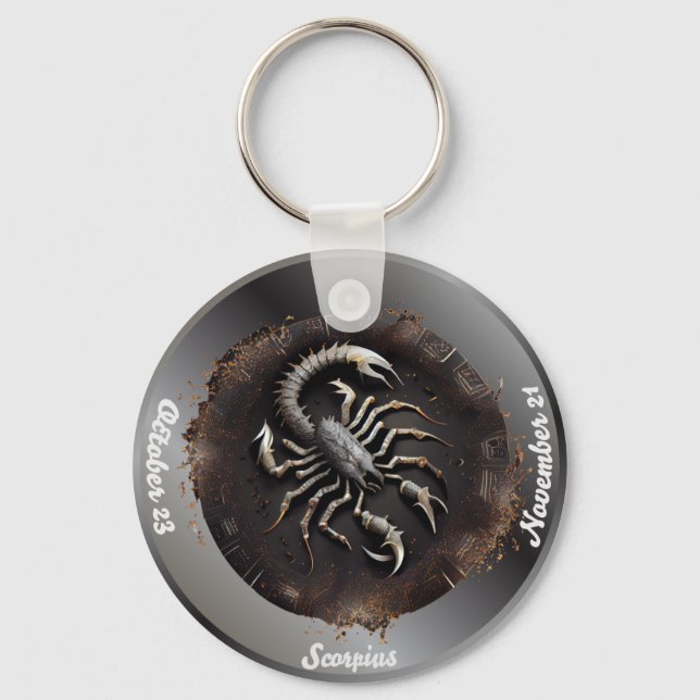 Porte-clés personnalisé Zodiaque Scorpion Scorpion (Recto)