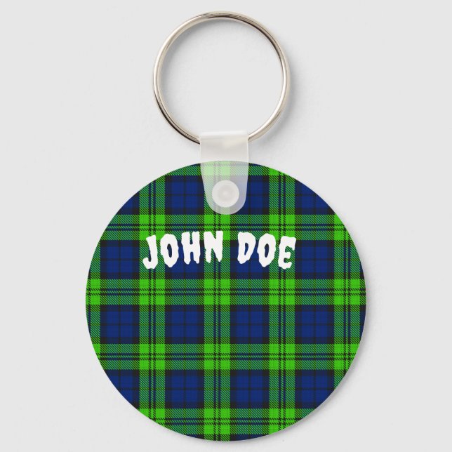 Porte-clés Personnaliser Blackwatch Plaid Tartan (Recto)