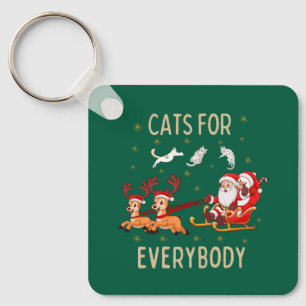 Porte-clés Personnaliser ce design : chats pour tout le monde