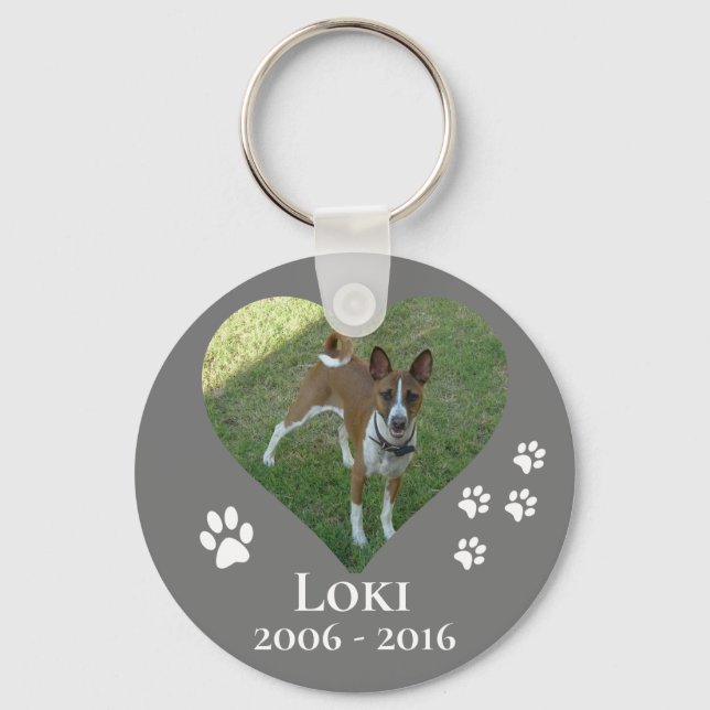 Porte-clés Personnaliser commémorative pour animaux de compag (Recto)