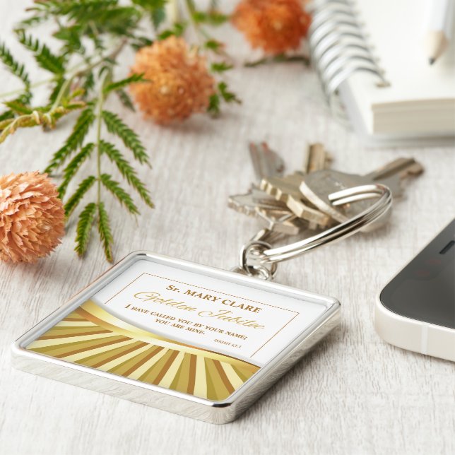 Porte-clés Personnaliser, Jubilé d'or de la vie religieuse (Côté)