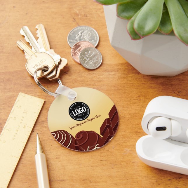 Porte-clés Personnaliser les affaires modernes de chocolat (Bureau)