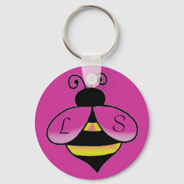 Porte-clés Personnaliser les initiales / Nom mignon Porte - c (Recto)