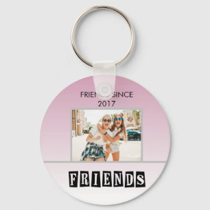 Porte-clés Personnaliser Moderne Best Friends Chic Citation