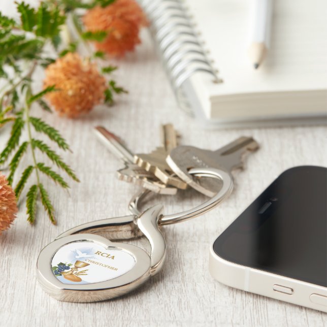 Porte-clés Personnaliser, RCIA Félicite le sacrement catholiq (Côté )