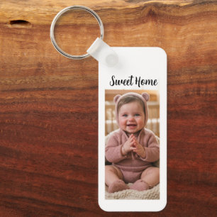 Porte-clés personnaliser simple personnalisé 1,25" x 3" Alumi