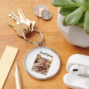 Porte-clés personnaliser simple personnalisé Premium Rond