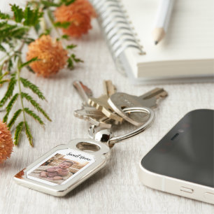Porte-clés personnaliser un rectangle en métal personnalisé s
