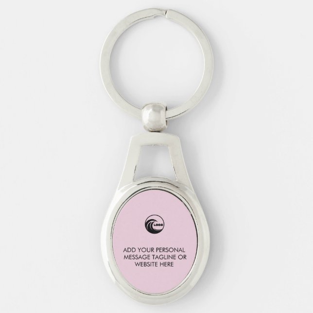Porte-clés personnalisés avec logo d'entreprise (Devant)