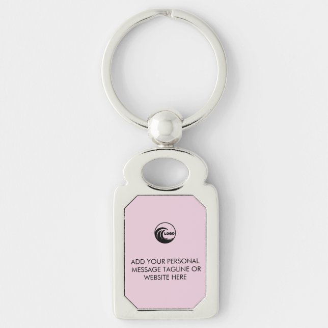 Porte-clés personnalisés avec logo d'entreprise (Devant)