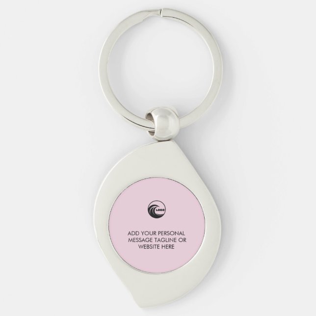 Porte-clés personnalisés avec logo d'entreprise (Devant)