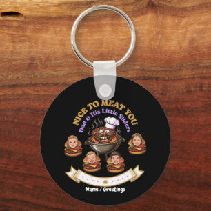 Porte-clés Personnalisez le cadeau du maître du grill BBQ Nic
