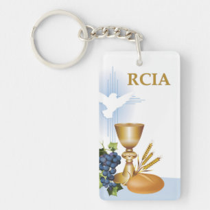 Porte-clés Personnalisez, RCIA Félicitations Sacrement Cathol