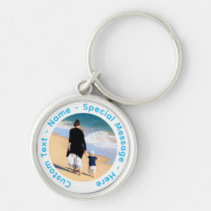 Porte-clés Personnalisez votre Porte - clé photo avec du text
