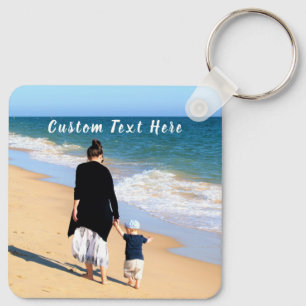 Porte-clés Personnalisez votre Porte - clé photo avec du text