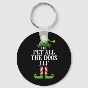 Porte-clés Pet Tous Les Chiens Elf Matching Family Group Chri