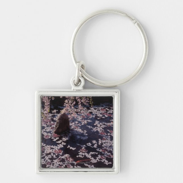 Porte-clés Pétales flottant sur l'étang à poissons (Devant)