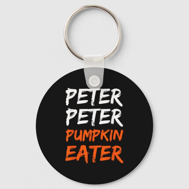 Porte-clés Peter Citrouille Costume Mangeur Halloween (Recto)