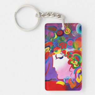 Porte-clés Peter Max Inspiré Blushing Beauty Porte - clé