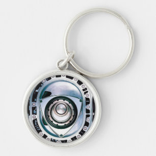 Porte-clés Petit (1,44") porte - clé rotatoire rond de la