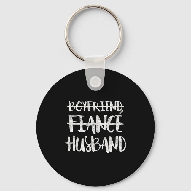 Porte-clés Petit ami Fiancé Marié Mariage Noces (Recto)