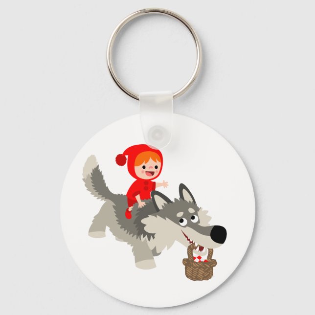 Porte-clés Petit chaperon rouge et Porte - clé loup (Recto)