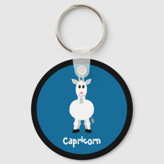 Porte-clés Petit chèvre Capricorne Zodiac Signal bleu personn