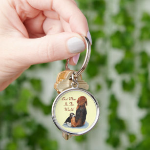 Porte-clés Petit chiot beagle bouddin mum chien art réaliste
