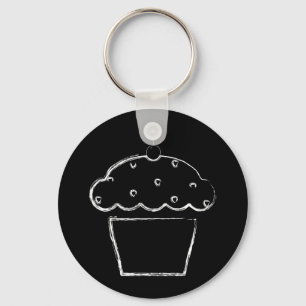 Porte-clés petit gâteau grunge de cerise