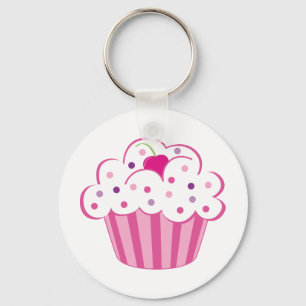 Porte-clés Petit gâteau rose